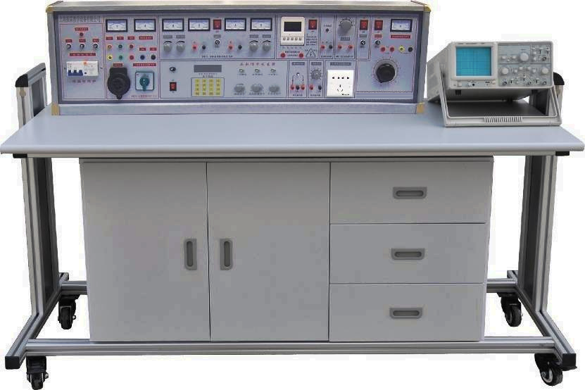 這一款是上海振霖教學(xué)設(shè)備公司生產(chǎn)的ZLCB-804型電工電子實驗臺（學(xué)生桌）。