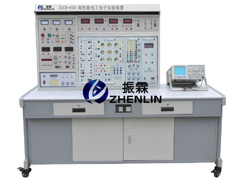 這一款是上海振霖教學(xué)設(shè)備公司生產(chǎn)的ZLCB-810型電工電子實(shí)驗(yàn)臺(tái)。